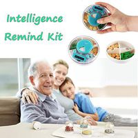 Intelligent Pill Dispenser, Tuscom Electronic Medication Organizer with Alarm Reminders Weekly Pill Box Case with Moisture-Proof Design to Hold Vitamins, Fish Oil, Supplements and Medication (White)