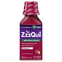 Vicks ZzzQuil Nighttime Sleep Aid, Calming Vanilla Cherry Liquid