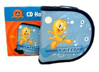 Looney Tunes CD Holder Tweety Bubbles Blue Style
