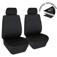 Elantrip Dual Waterproof Neoprene Front Seat Covers Car Bucket Seat Cover Universal Fit Airbag Compatible for Auto SUV Truck Van, Black 2 PC
