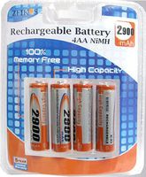 Zeikos ZE-4AA Rechargeable AA 2900mAh Batteries (pack of 4) (Discontinued by Manufacturer)