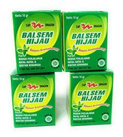 Cap Dragon Balsem Gosok Hijau Green Balm, 10 Gram (Pack of 4)