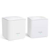 Tenda NOVA Mw5S(2-Pack) Wall-Plug Whole Home Mesh WiFi System, Coverage Up to 2, 500 Sq. Ft, Plug and Play, Router/WiFi Extender Replacement, Gigabit Connection to Your Cable Modem