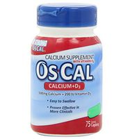 Os-Cal 500+D Caplets 75 Caplets (Pack of 9)