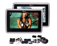 New Arrival 9 inch Tablet-style Ultra-thin Dual Car Headrest DVD Players 2 pcs Rear-seat Entertainment Systems support USB/SD/HDMI/IR/FM Transmitter Twin Screens in Pack