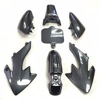 HTTMT XFY-CN Group Motorctcly Carbon Fiber Plastic Fender Kit Body Work Fairing Kit Compatible with Honda CRF XR XR50 CRF50 Clone 125CC Pit Dirt Bike