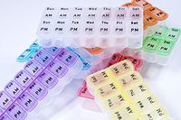 AP-295 Weekly Large Pill Box Pack of 12 (Clear)