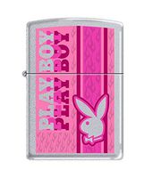 Zippo Playboy Pocket Lighter, Pink/Satin Chrome