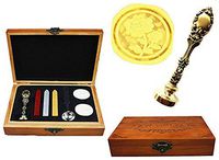 MNYR Vintage Peony Flower Decorative Nature Luxury Wood Box Bronze Metal Peacock Wedding Invitation Gift Card Paper Stationary Envelope Custom Wax Seal Sealing Stamp Sticks Melting Spoon Gift Box Kit