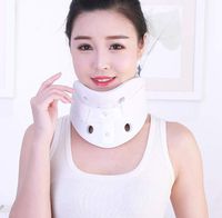 FGSJEJ Household Comfort Neck Support, Adult Neck Collar, Cervical vertebrae, Adult Cervical Fixation, Comfortable and Breathable (Color : White, Size : L)