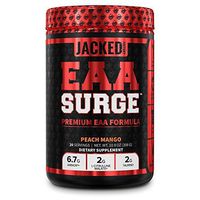 EAA Surge Premium EAA Supplement - 9 Essential Amino Acids Intra Workout Powder Supplement w/L-Citrulline, Taurine, and More for Muscle Building, Strength, Pumps, Endurance, Recovery - Peach Mango