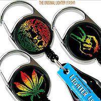 LIGHTER LEASH Premium Clip Rasta Series