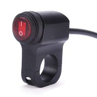 Motorcycle Handlebar Switch ATV Handlebar Light Switch 12V CNC Aluminium Alloy Push Botton Waterproof Switches for Motorcycle Light Bike Light Spotlight- Fits 7/8 handlebars (22mm)