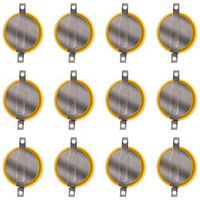 12 Pack CR1616 Battery, CR1616 3V Button Cell Lithium Battery with Solder Tabs for for Pokemon, Gameboy Color, Gameboy Advance Game Battery Replacement