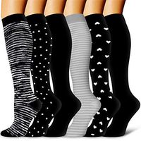 Copper Compression Socks Women and Men-Best for Running,Athletic,Varicose Veins,Nursing,Hiking,Recovery & Flight Socks