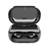 Karooch Wireless Earbuds Touch Control Headsets Automatic Boot Pairing Headphones BT5.0 Binaural Stereo Earphones with 4000 mAh Large Capacity Wireless Charging Case Single/Double Free to Use (Black)