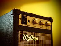 My Amp Retro Speaker Guitar Amplifier Shaped MP3 and Computer Speaker