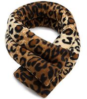 Sunny Bay Extra Long Wrap for Neck and Shoulder, Heat Therapy Pad for Sore Neck & Shoulder Muscle Pain Relief- Thermal, Reusable, Non-Electric Hot Pack or Cold Compress Microwavable, Leopard Print