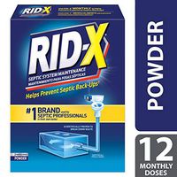 RID-X Professional Septic Tank Treatment Enzymes, 12 Month Supply Powder, (6 Packs x 2 Month Supply), 117.6oz