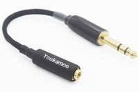 1/4" TRS 6.35 Male to 4.4mm Female Silver Plated Headphone Earphone Audio Adapter Cable