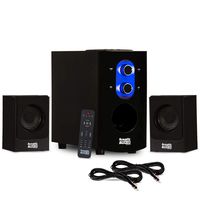 Acoustic Audio AA2130 Bluetooth Home 2.1 Speaker System for Multimedia and 2 Extension Cables