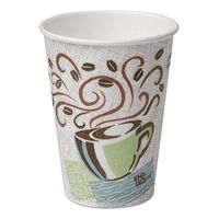 Dixie 5342DX Hot Cups Paper 12oz Coffee Dreams Design 500/Carton