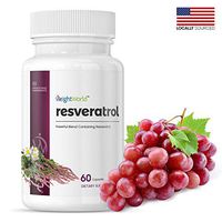 Resveratrol Supplements – 1200 mg of Potent Antioxidant & Trans-Resveratrol Per Serving - Cardiovascular Health & Immune Support – Natural Anti-Ageing Pills – 60 Vegan Capsule - Made in USA