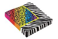 Forum Novelties 80s Party Beverage Napkins (Package of 12), Multi
