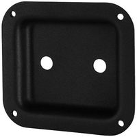 Penn-Elcom D0938K Dish Two 1/4 Inch Jacks Black 4 Inch x 4-3/8 Inch