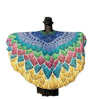 Hemlock Peacock Wings Shawl 2019 Butter Fly Wings Shawl Fairy Cape Wrap Scarf Halloween Party Shawl Costume (Yellow)