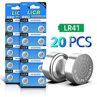 LiCB 20 Pack LR41 AG3 392 384 192 Battery 1.5V Button Coin Cell Batteries