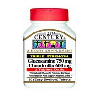 21St Century Glucosamine And Chondroitin Triple Strength - 60 Tablets