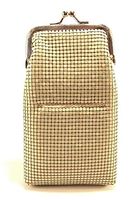 Womens Metal Mesh Cigarette Case with Lighter Pocket