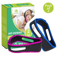 Anti Snoring Chin Strap (2 Pack) Adjustable Snoring Band - Effective Snoring Solution Devices - Snore Stopper Chin Straps for snoring Men and Women