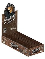 25 Smoking Unbleached Brown 1 1/4 Cigarette Rolling Papers Packs (50 Leaves/Pack) + Beamer Smoke Sticker. for Legal Smoking Herbs, Rolling Tobacco, Herbal Mixes, Rollers, Injectors, RYO, MYO
