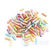 Huilier 100pcs Message in a Bottle Message Capsule Letter Cute Love Pill Full Clear
