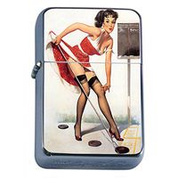 Vintage Retro Sexy Bridesmaid Party Oil Lighter Pin Up Girl-100