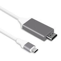 USB C to HDMI Cable 4K 30Hz, Type C Male to HDMI Male 6ft for MacBook, Chromebook, Dell XPS, HP Spectre, Lenovo X1 Carbon 2017, Surface Book 2, Acer Laptop and More
