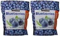 Kirkland Signature Whole Dried Blueberries: 2 Bags of 20 Oz (1 Bag is 1LB 4 OZ which is 20 Ounces)