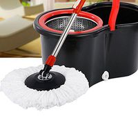 🌹Jonerytime🌹Christmas New Replacement 360 Rotating Head Easy Magic Microfiber Spinning Floor Mop Head (White)