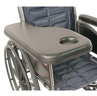 Therafin Flip-Away Padded Trimline Half Tray with Molded Cup Holder, Right, Wheelchair Tray