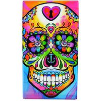 Printed Hard Box Cigarette Case for Full Pack, Fits 100s, Regulars - Skull