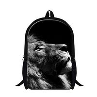 Generic Casual Animals Print Backpacks Tiger Lion Leopard Bookbag Kids Shoulder Bag School Backpack for Teenagers