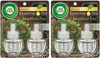 Air Wick Scented Oil Refills - Holiday Collection 2017 - Spread The Joy - Woodland Pine Fragrance - 2 Count Oil Refills Per Package - Pack of 2 Packages