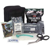Ever Ready First Aid Meditac Tactical Trauma IFAK Kit with Trauma Pack Quickclot and Israeli Bandage in Molle Pouch (Updated Version Featuring SWAT-T)
