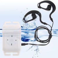 Walsoon WS531 Waterproof Underwater 4GB MP3 Music Player+FM Radio for Swimming (White)