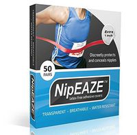 NipEaze - 4pack Value - The Original Transparent Nip Protector - Nipple Chafing Prevention; 62 pairs