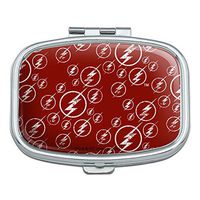 The Flash TV Series Logo Pattern Rectangle Pill Case Trinket Gift Box