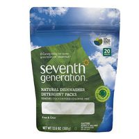 Seventh generation Automatic Dishwasher Detergent Pacs, Free & Clear 20 Each, 2pk
