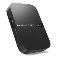 RAVPower FileHub, Wireless Travel Router AC750, Portable SD Card HDD Backup and Data Transmission Unit, 6700mAh External Battery Pack 2019 Version (Renewed)